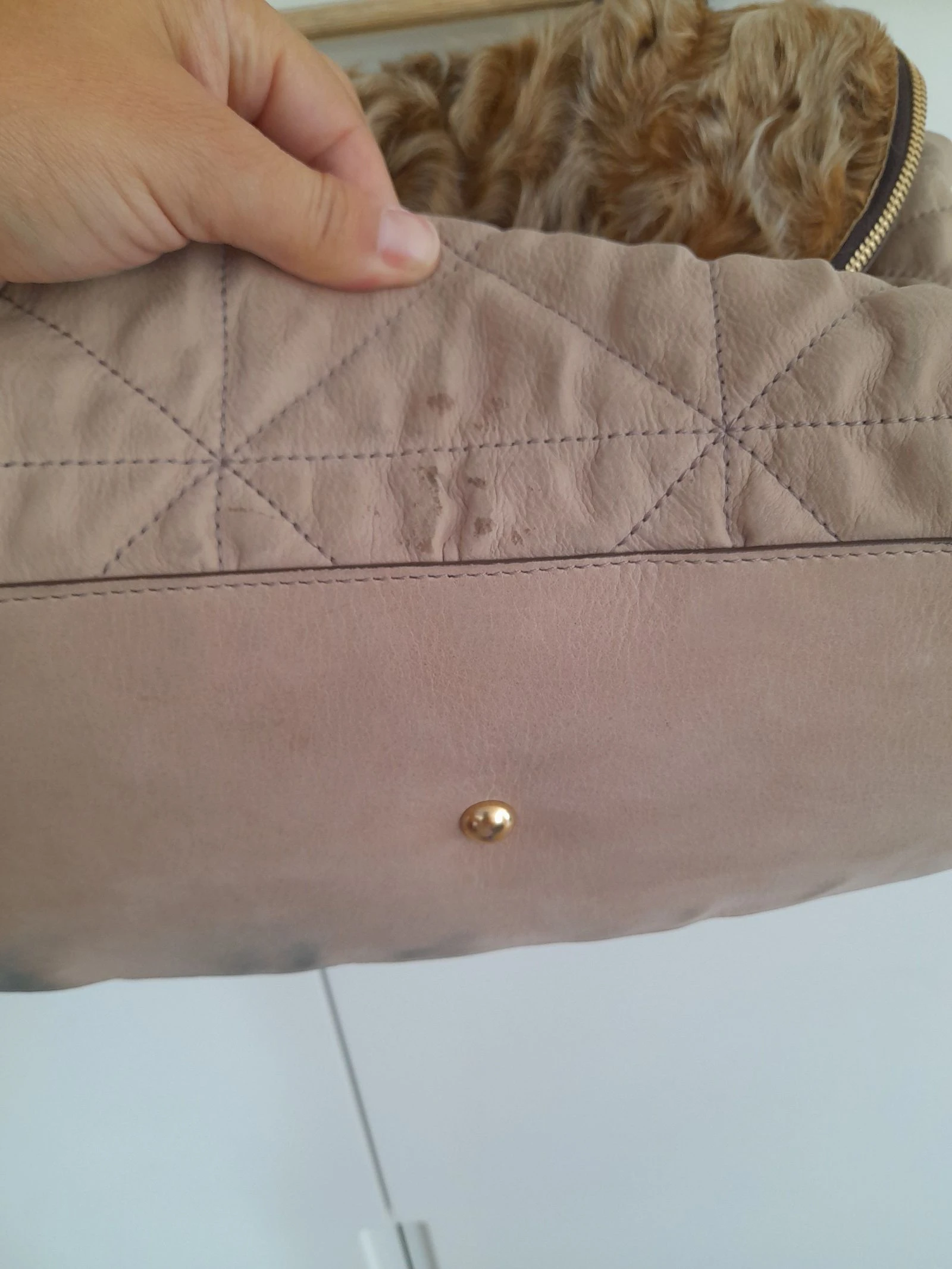 Bolso Hobo Furla en Piel Beige y Marrón 🤎 – photo 5